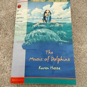 Scholastic The Music of Dolphins Book - Blue and Green Cover